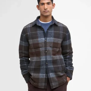 Barbour Chapter Tailored Check Overshirt | Night Blue