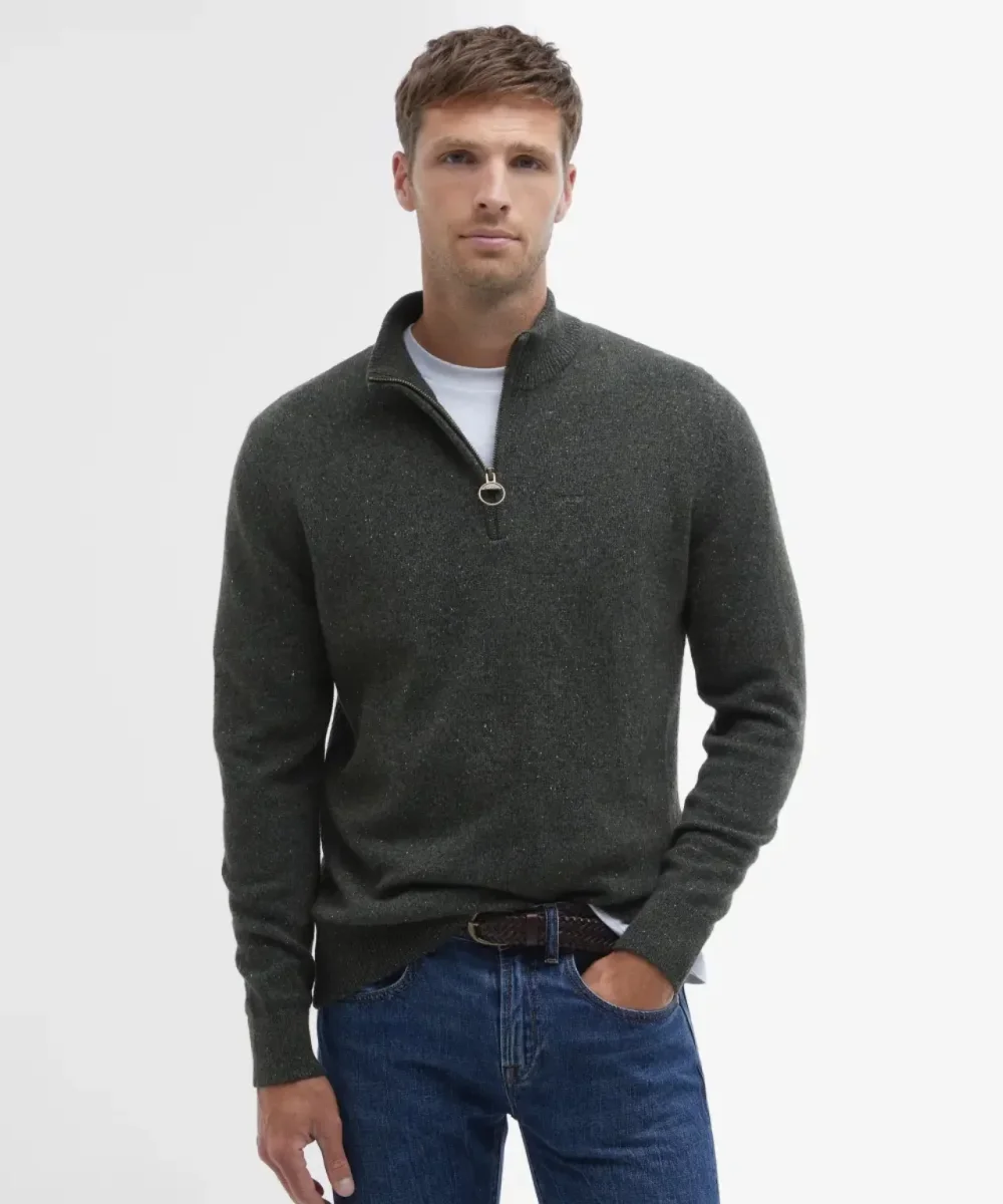 Tisbury High Zip Sweater | Green – Bild 3