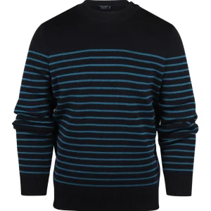 Saint James Pullover BinicII Round Neck | Blue