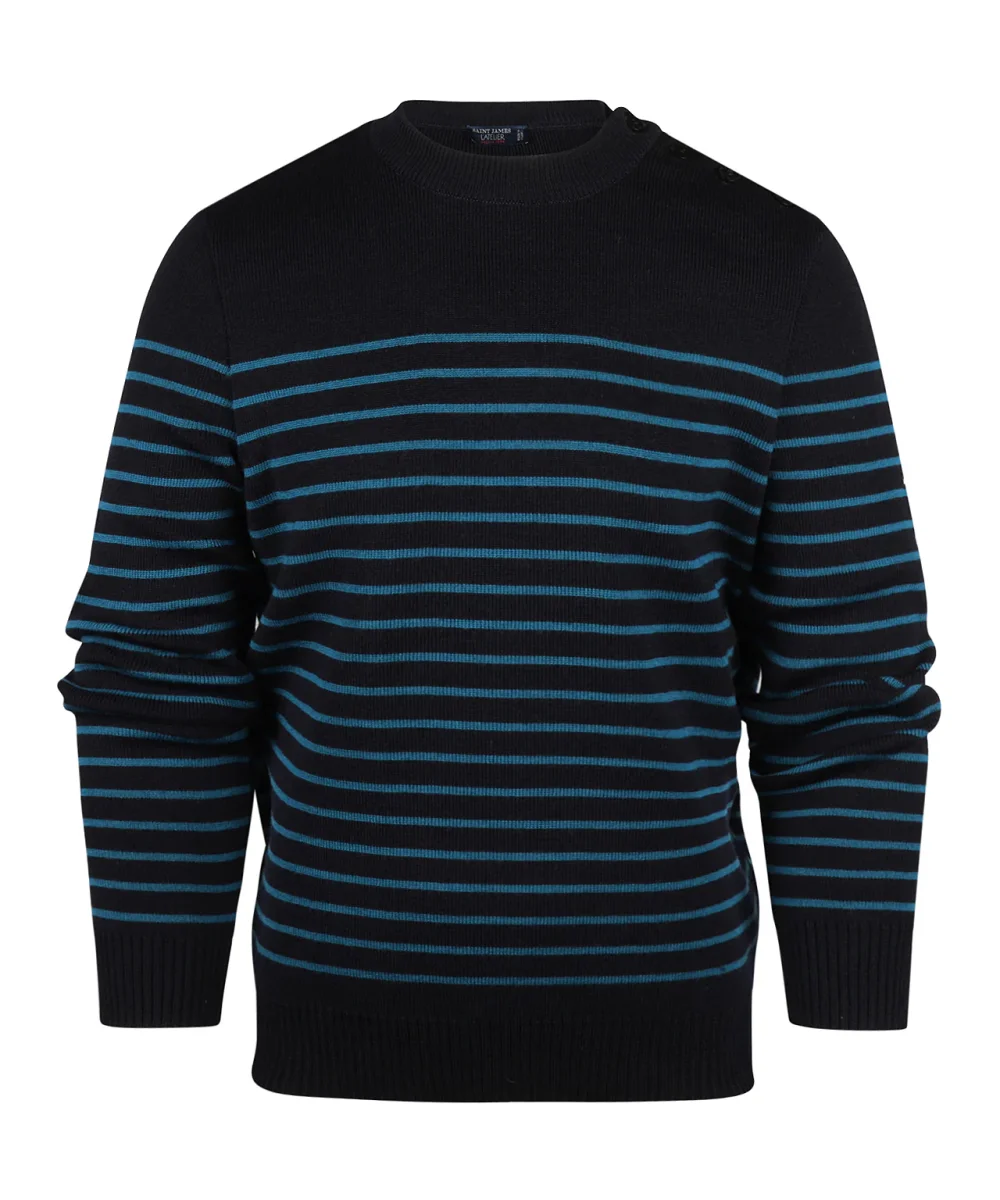 Saint James Pullover BinicII Round Neck | Blue