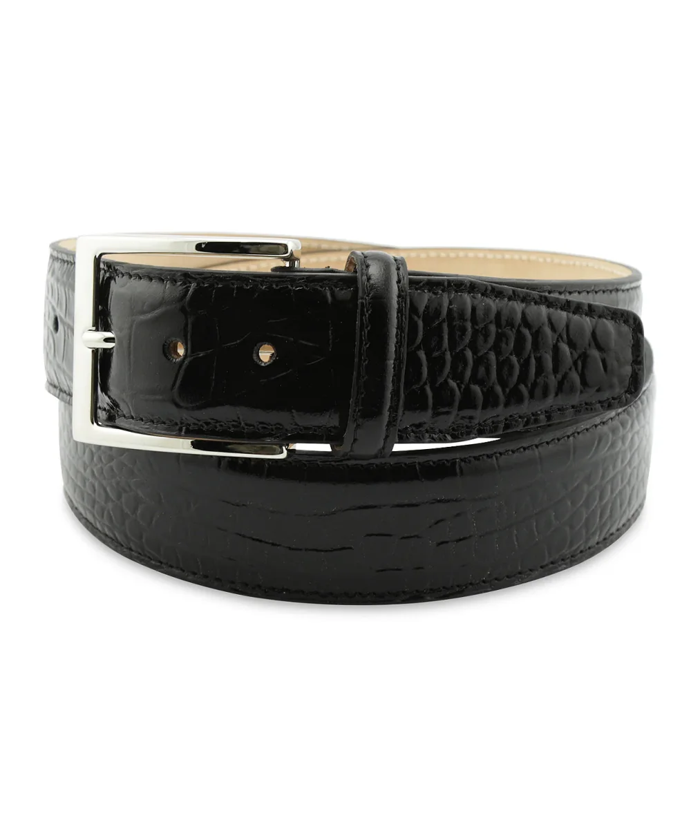 Belt Croco print | Black