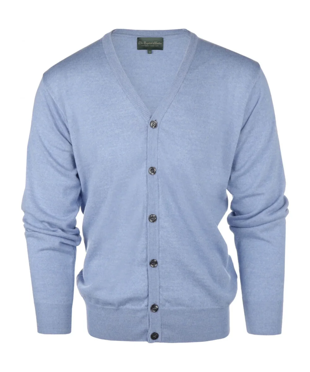Button Vest fine Merino wool | Light Blue