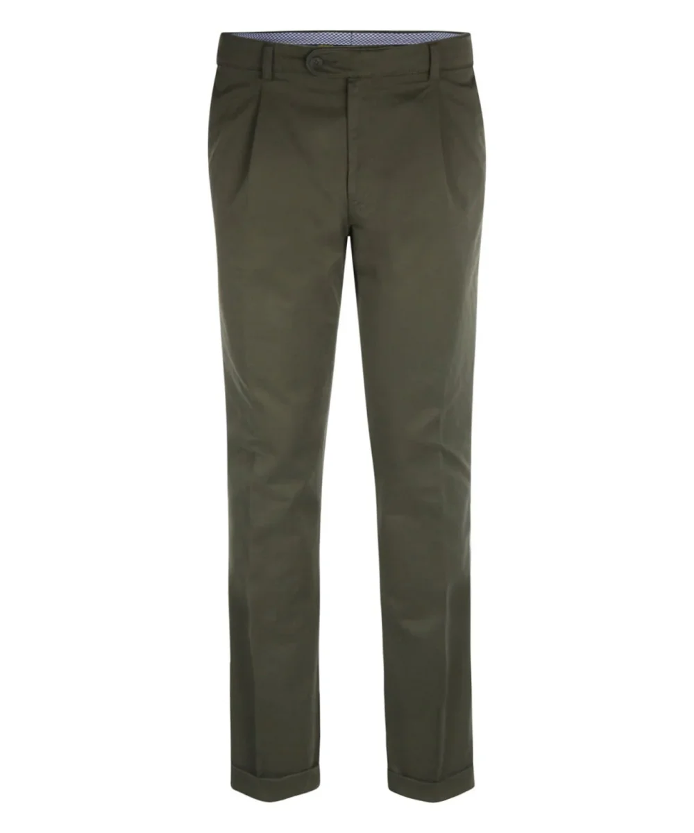 Blackpool Trousers Pleated with Turn-Up | Green – Bild 2