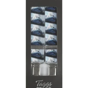 Elastic Braces with Clips | Blue