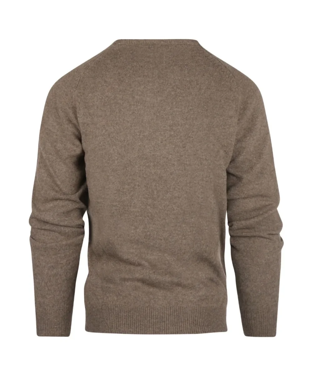 Pullover Lambswool round neck | Brown – Bild 4