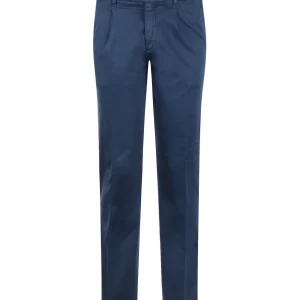 Boston Trousers Pleated and Turn-up | Blue