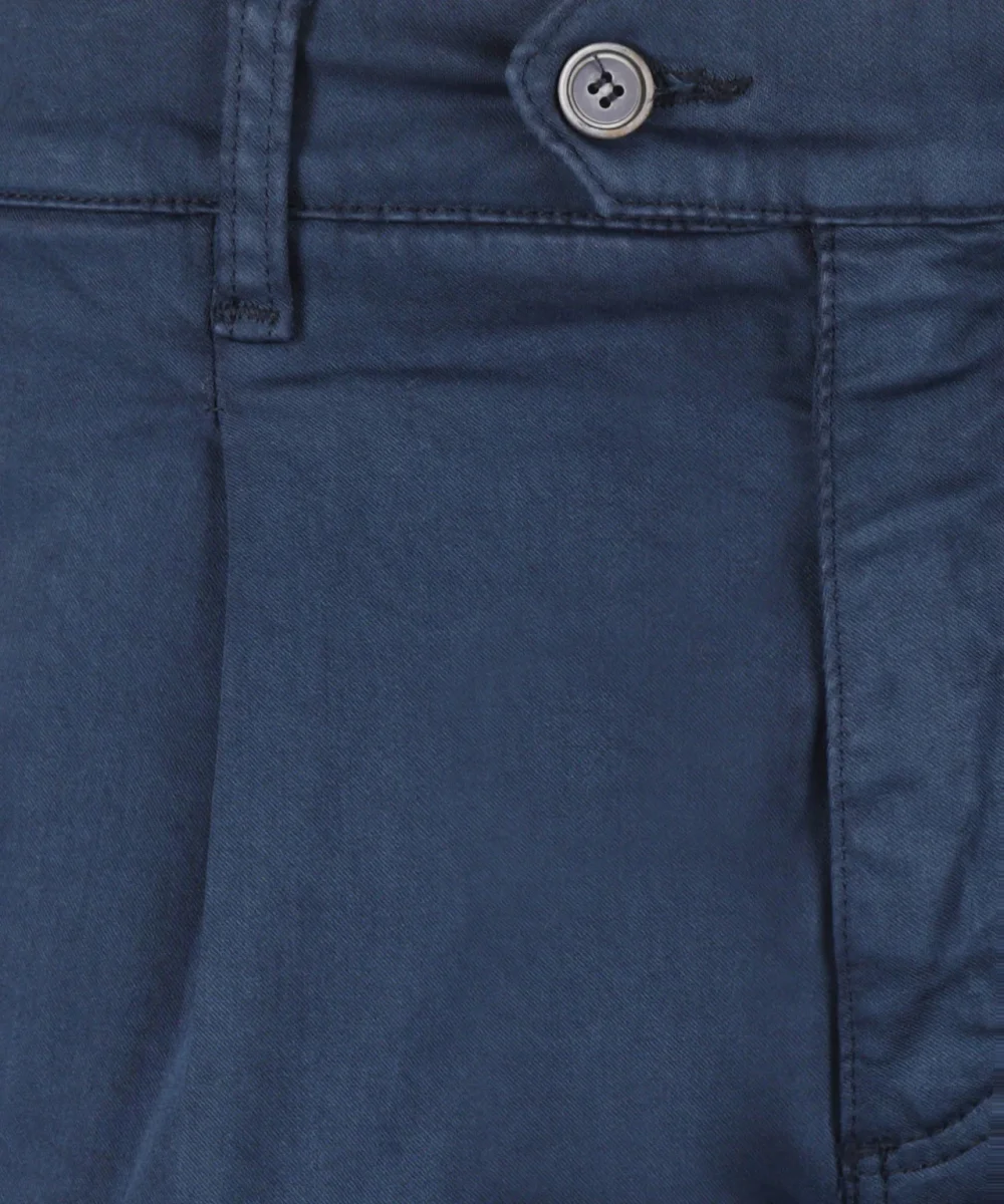 Boston Trousers Pleated and Turn-up | Blue – Bild 4