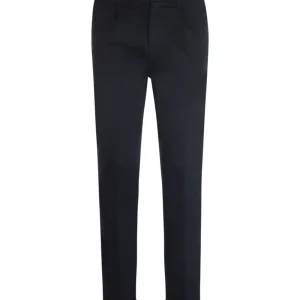 Boston Trousers Pleated and Turn-up | Navy Blue