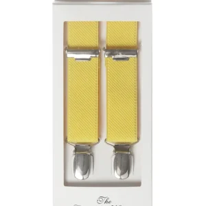 Narrow Braces with Clips | Yellow