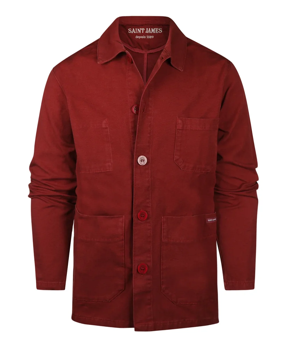 Saint James Sirocco Overshirt | Red