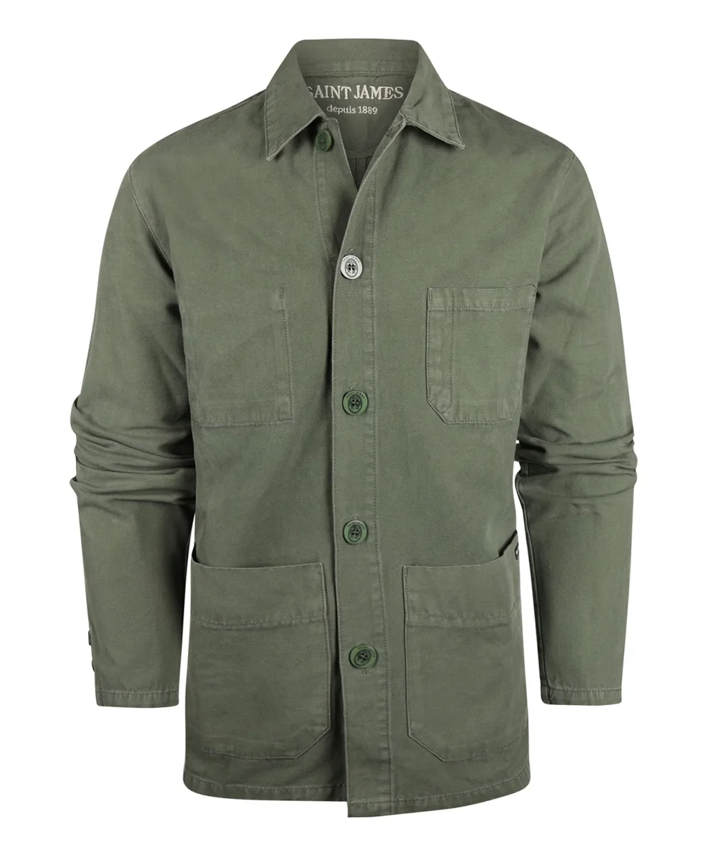 Saint James Sirocco Overshirt | Green