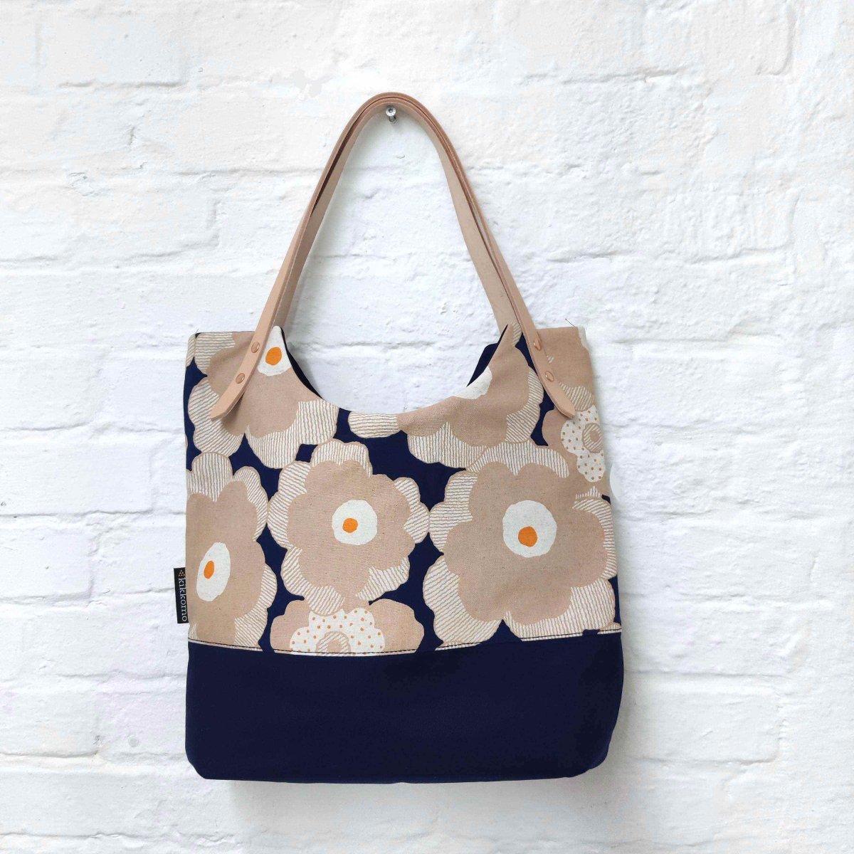 Nähset Hanna – Tasche mit Lederhenkeln für Anfänger