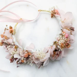 Blumen Armband Trauzeugin & Brautjungfer| rose pastellig