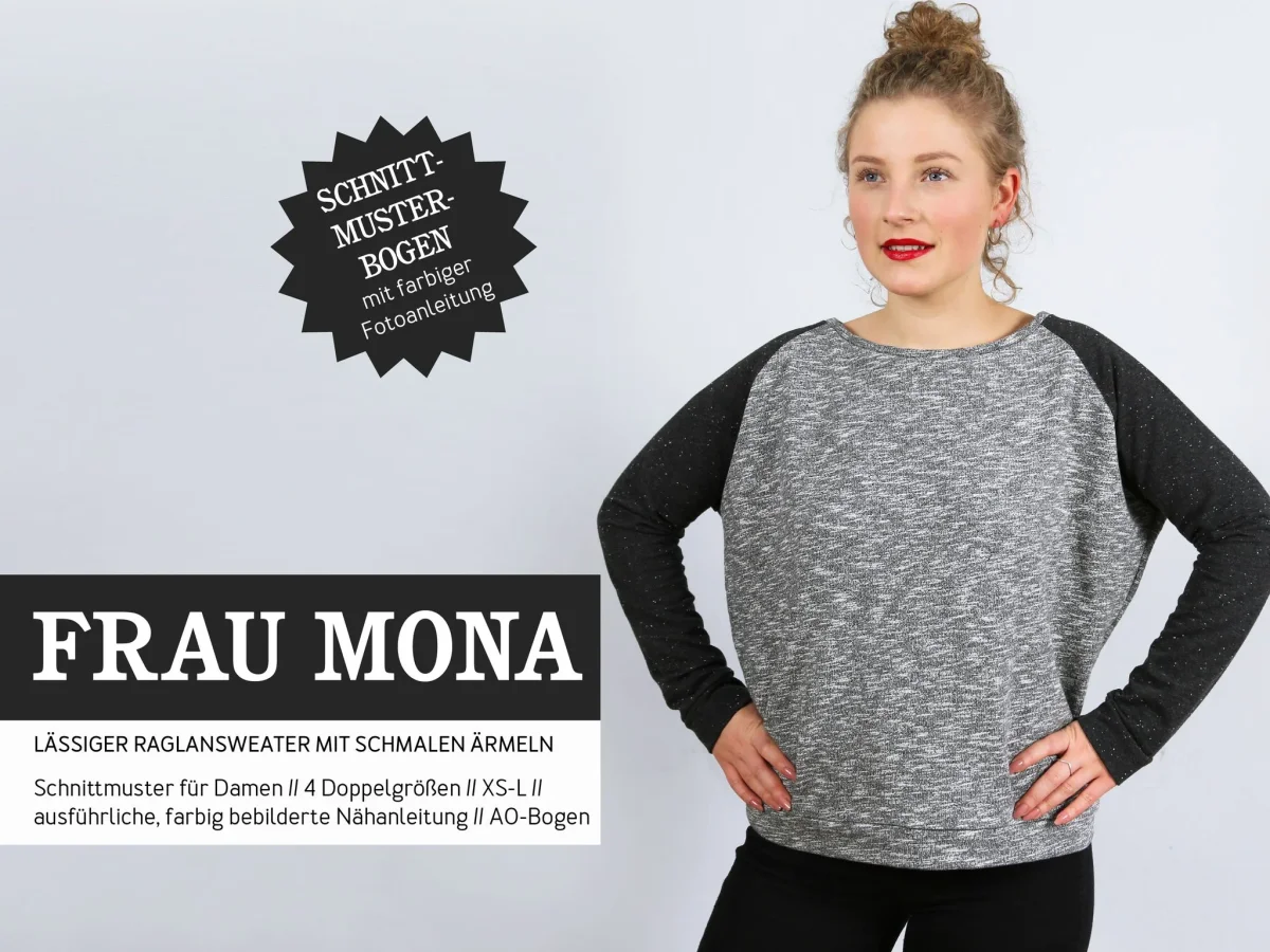 FRAU MONA Raglansweater | Papierschnitt